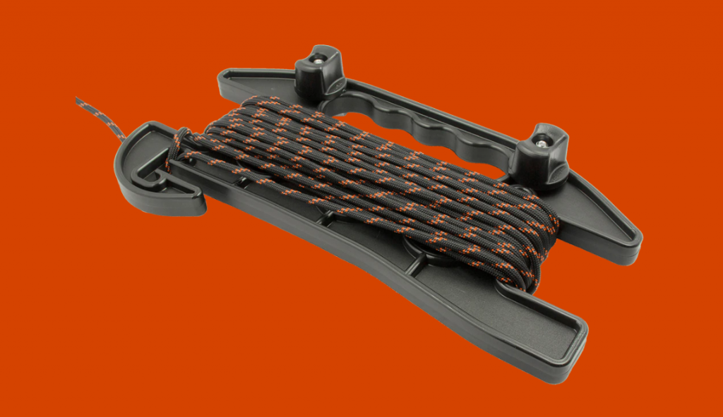 SideWinder, Anchor Line Reel, Includes Track Hardware and 75′ of 550 Paracord (AMS1010