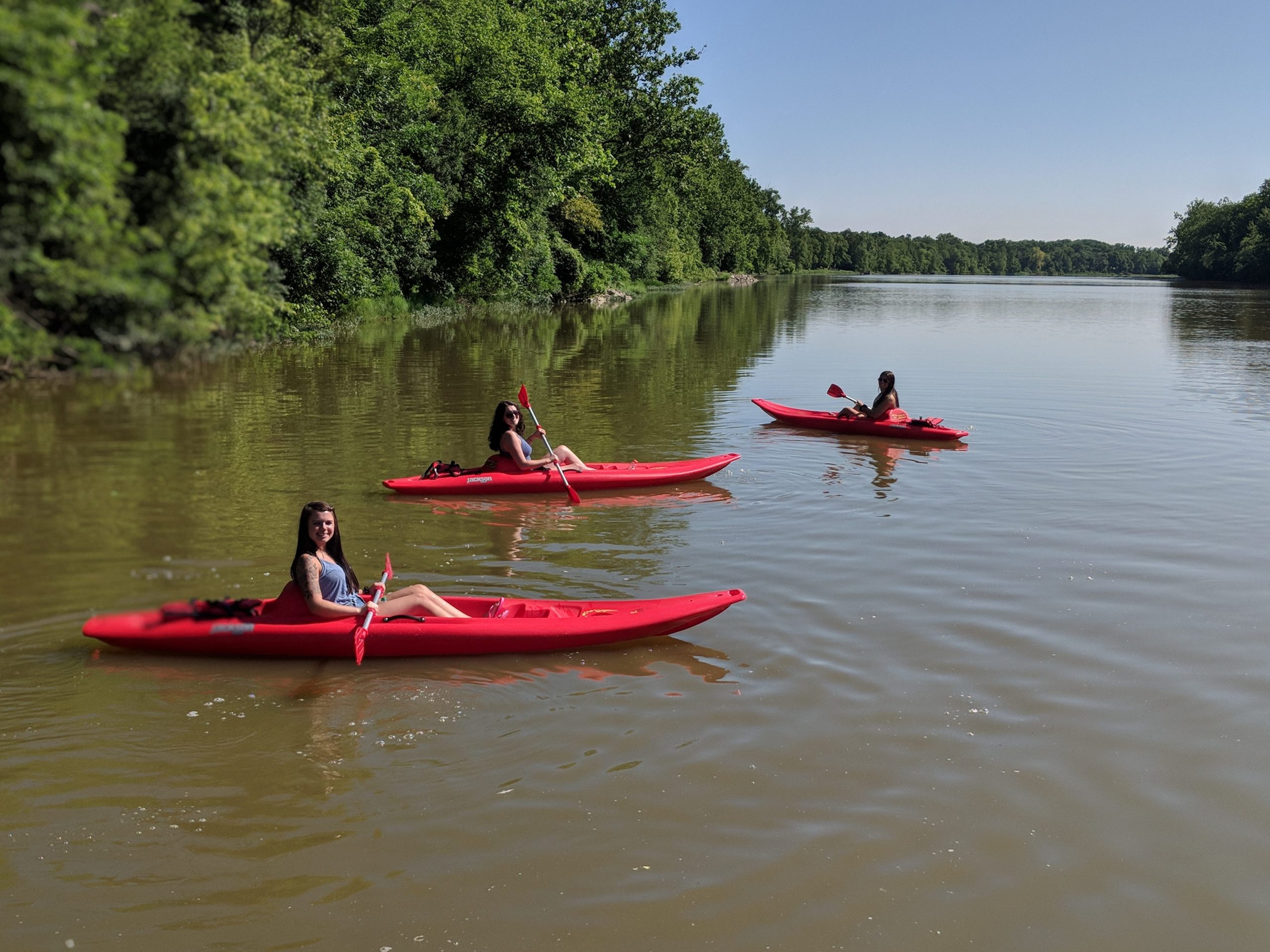Fresh shipment of recreational and fishing kayaks  ** Rentals and River trips starting in May**