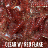 Clear with Red Flake